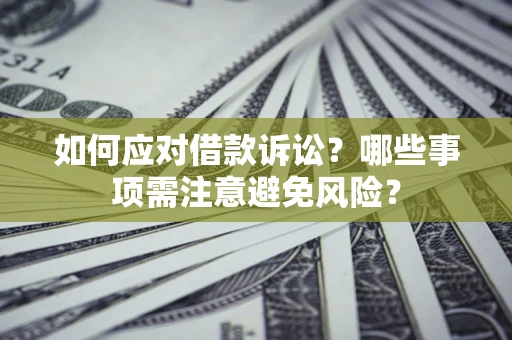 武汉如何应对借款诉讼？哪些事项需注意避免风险？
