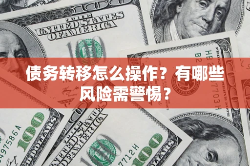 武汉债务转移怎么操作？有哪些风险需警惕？