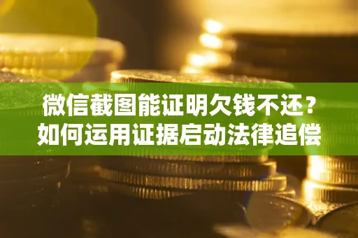 武汉微信截图能证明欠钱不还？如何运用证据启动法律追偿程序？