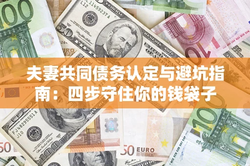 武汉夫妻共同债务认定与避坑指南：四步守住你的钱袋子