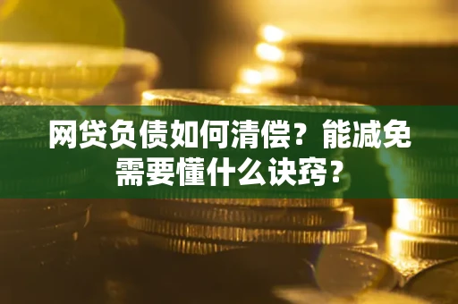 武汉网贷负债如何清偿？能减免需要懂什么诀窍？