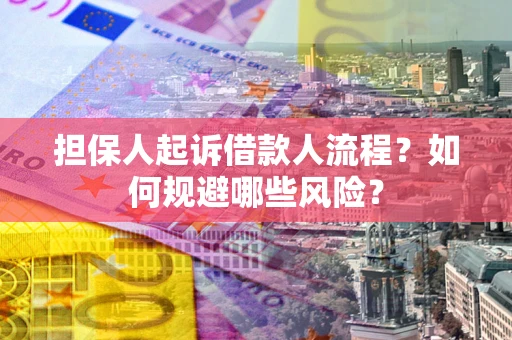 武汉担保人起诉借款人流程？如何规避哪些风险？