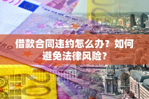 武汉借款合同违约怎么办？如何避免法律风险？