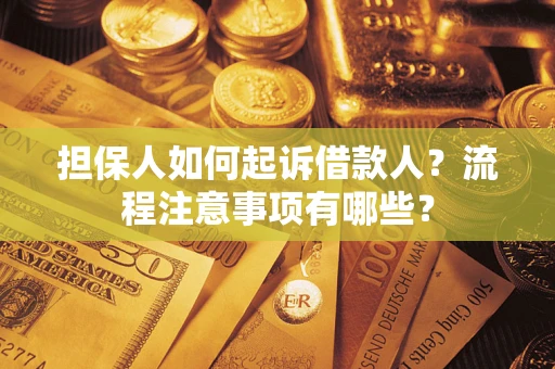 武汉担保人如何起诉借款人？流程注意事项有哪些？